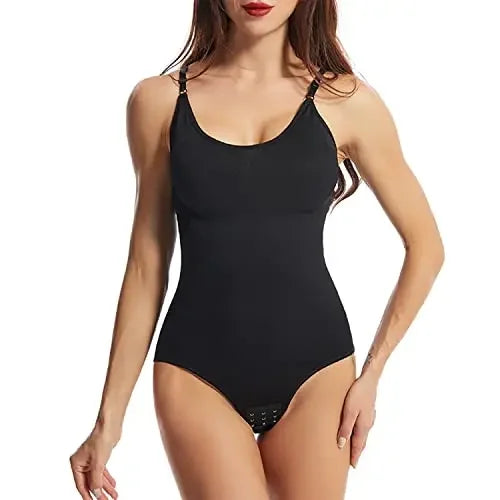 Body Shaper Shapewear Sculpting Sleeveless Tummy Control Bodysuit for Women Slim Waist Trainer with Hooks Plus Size