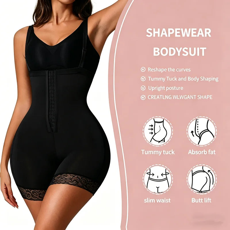 Postpartum Tummy Control Body Shaper Butt Lifter Bodysuit
